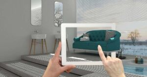 ein Beispiel mit einem Tablett, das zeigt wie realistisch und hautnah virtuelle Immobilienbesichtigung sein kann